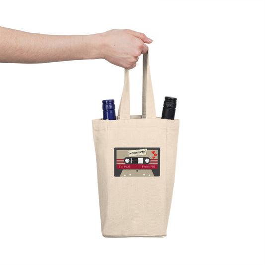 "FBI to MLK Mixtape" Double Wine Tote Bag